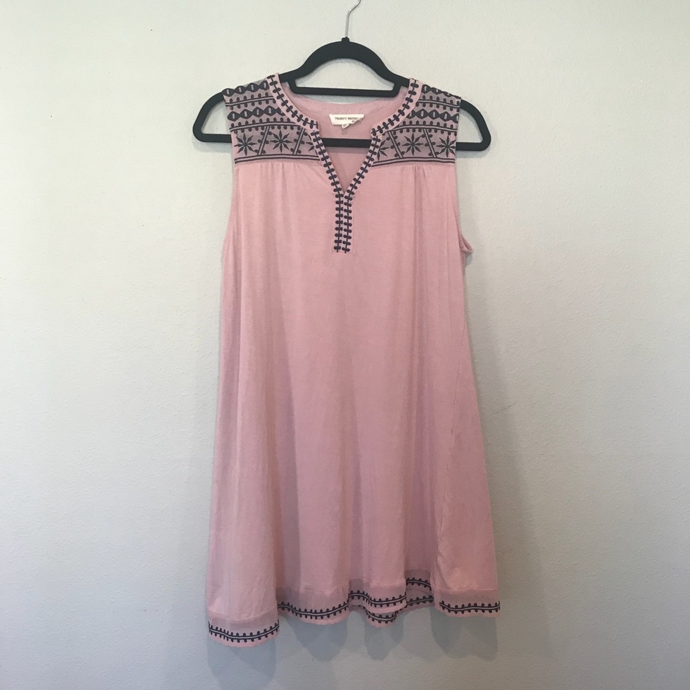 Anthropologie Twenty Second Embroidered Dress